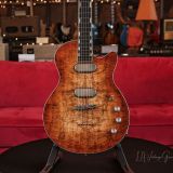 Versoul Henry Custom Electric Guitar #0524 – with Visa Birch Burl Top, Namm Demo!