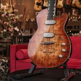 Versoul Henry Custom Electric Guitar #0524 – with Visa Birch Burl Top, Namm Demo!