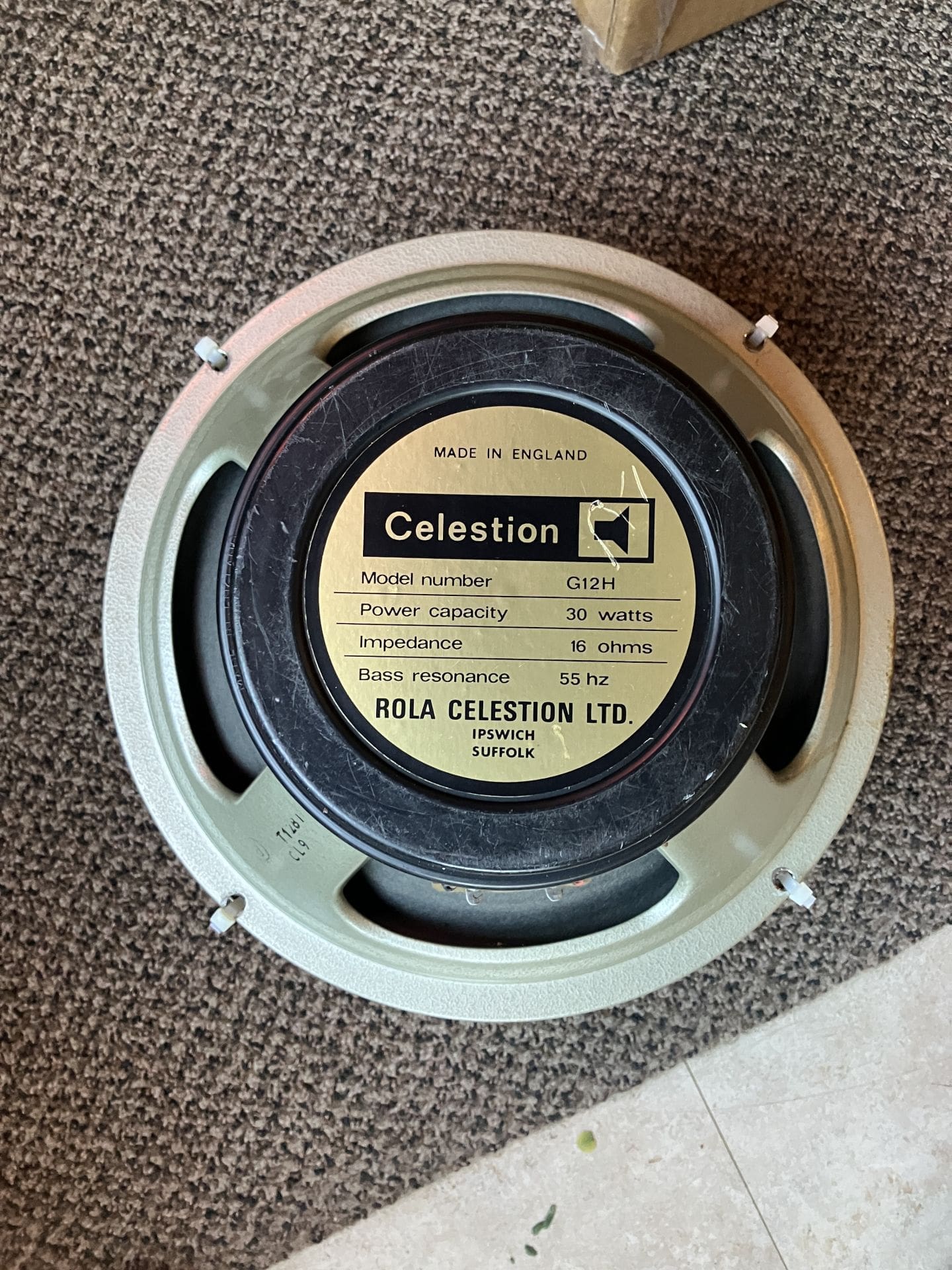 1】Scumback H75 30W 16Ω Celestion G12H系 【公式通販】