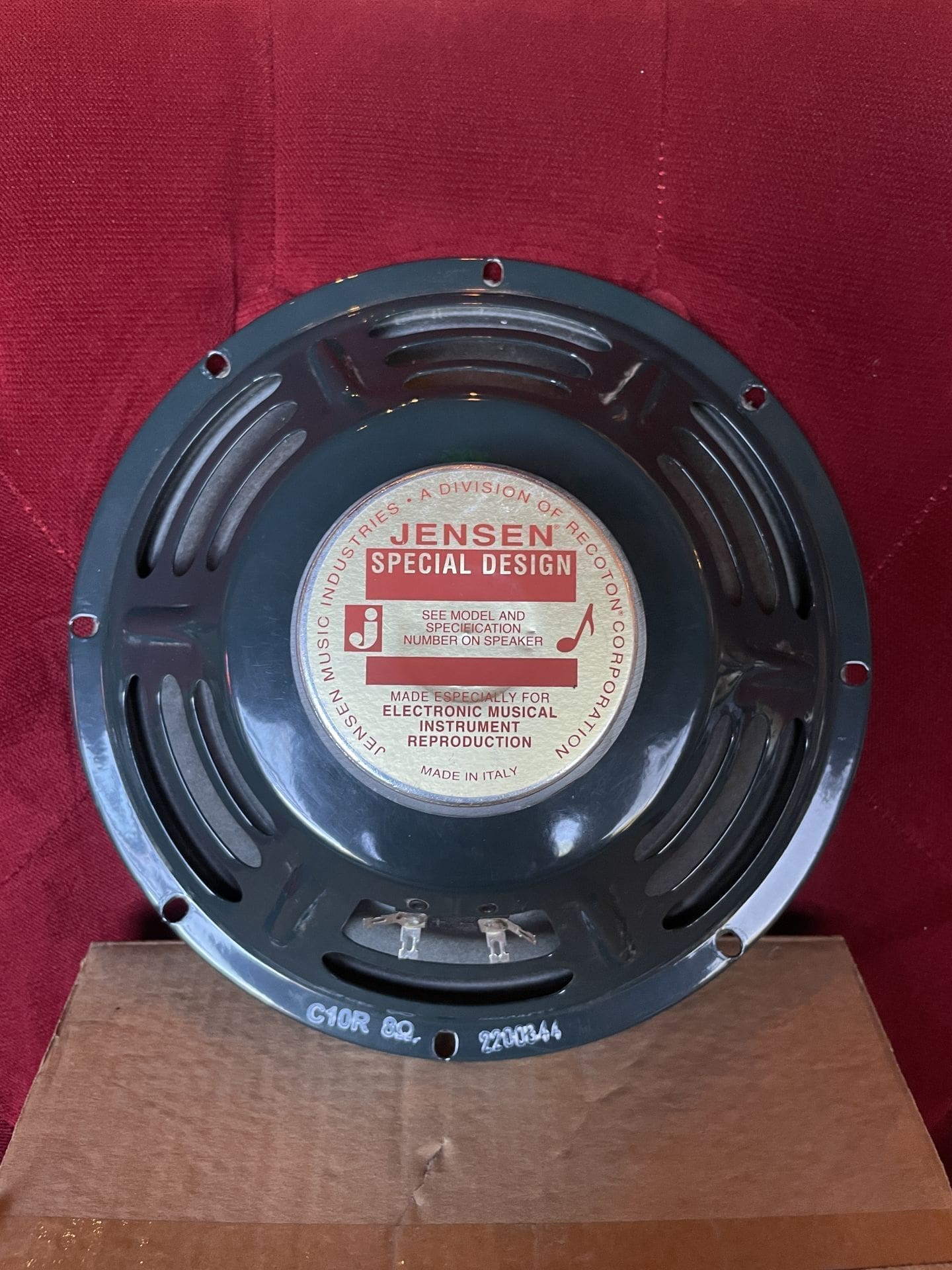 Jensen C10R Vintage Ceramic 10" 25-Watt 8ohm Green Guitar Speaker