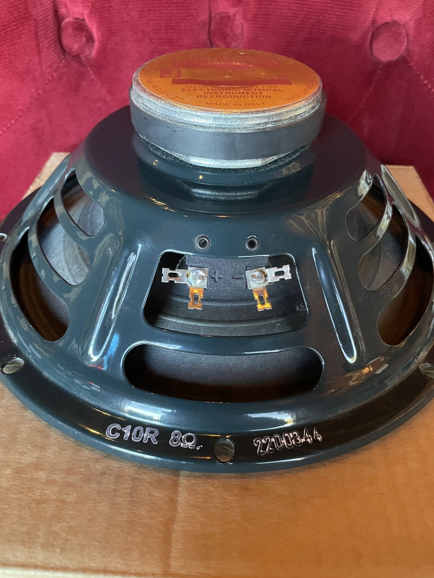 Jensen C10R Vintage Ceramic 10" 25-Watt 8ohm Green Guitar Speaker - Image 3