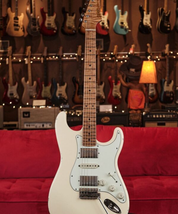 Xotic XSC-4 S-Style Relic'd Electric Guitar - Vintage White Finish #3708-  One of Ten We Just Got In!