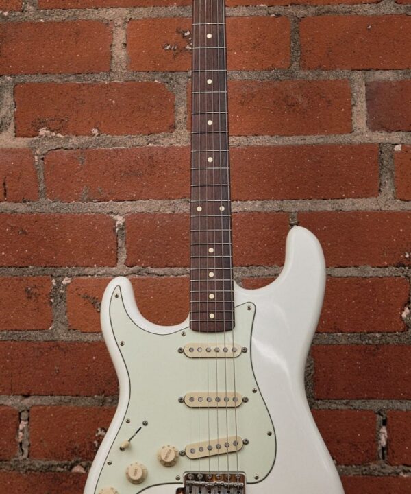 K-Line Springfield S-Style Electric Guitar - Olympic White Lefty #030537