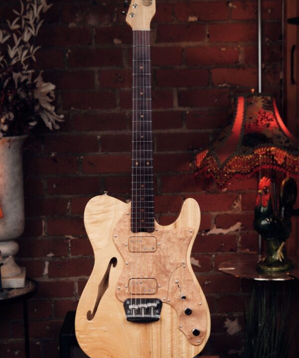 O.Craft Zoido Thinline 2HB Semi-Hollow Electric Guitar - Awesome Set Neck T Style Guitar!