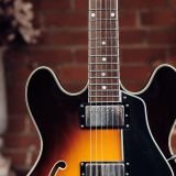 Eastman T386 Semi-Hollow Electric Guitar – Classic Sunburst with Hardshell Case!