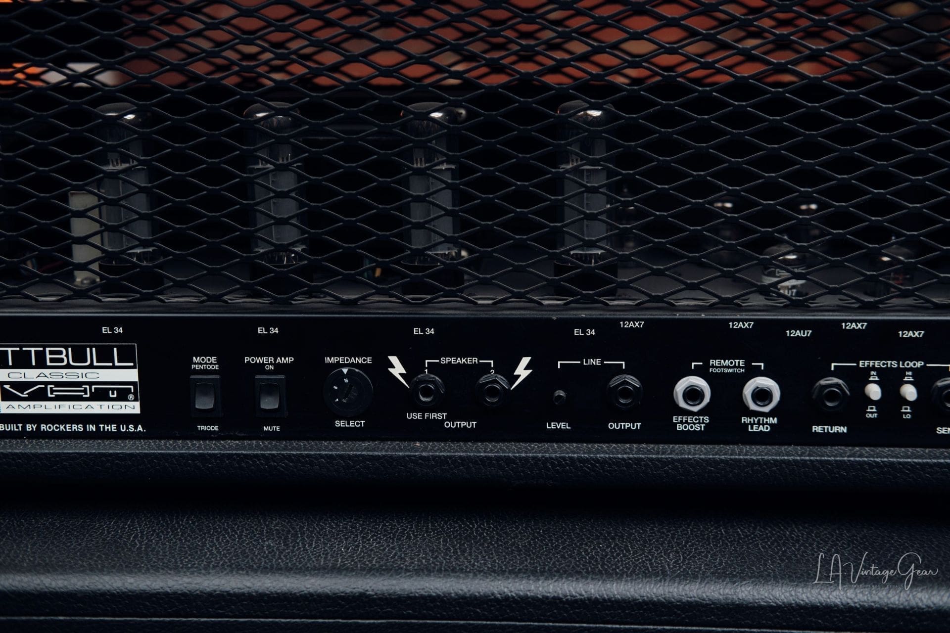 VHT Pittbull Classic 100 – 3-Channel, 100-Watt EL34 Tube Head and 4x12 Cabinet - with Footswitch! - Image 16
