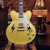 Rock N Roll Relics Lightning – In A Beautiful Gold Sparkle Finish – Roger Raskin Owned!