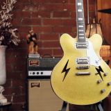 Rock N Roll Relics Lightning – In A Beautiful Gold Sparkle Finish – Roger Raskin Owned!