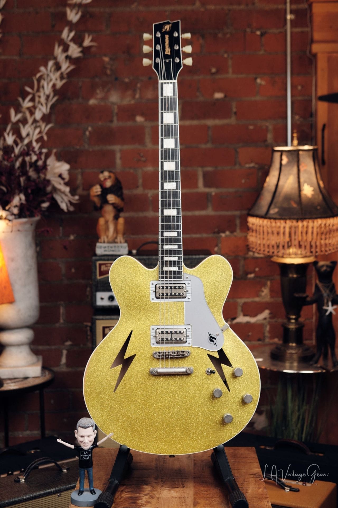 Rock N Roll Relics Lightning - In A Beautiful Gold Sparkle Finish