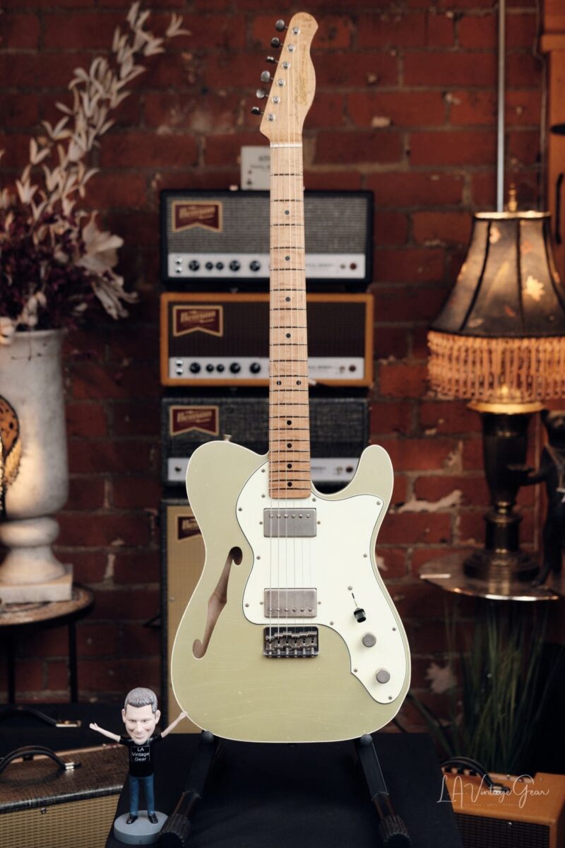 Xotic XTC-TL T-Style Relic'd Electric Guitar - Lime Gold Finish Double Bound Thinline #3959!