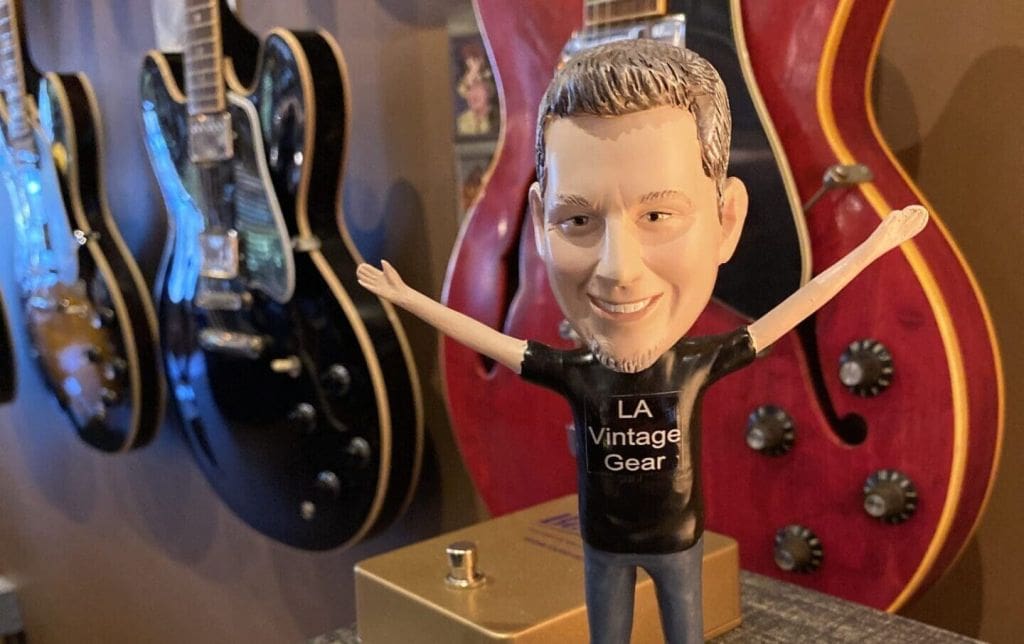 Clif Jones bobblehead at L.A. Vintage Gear