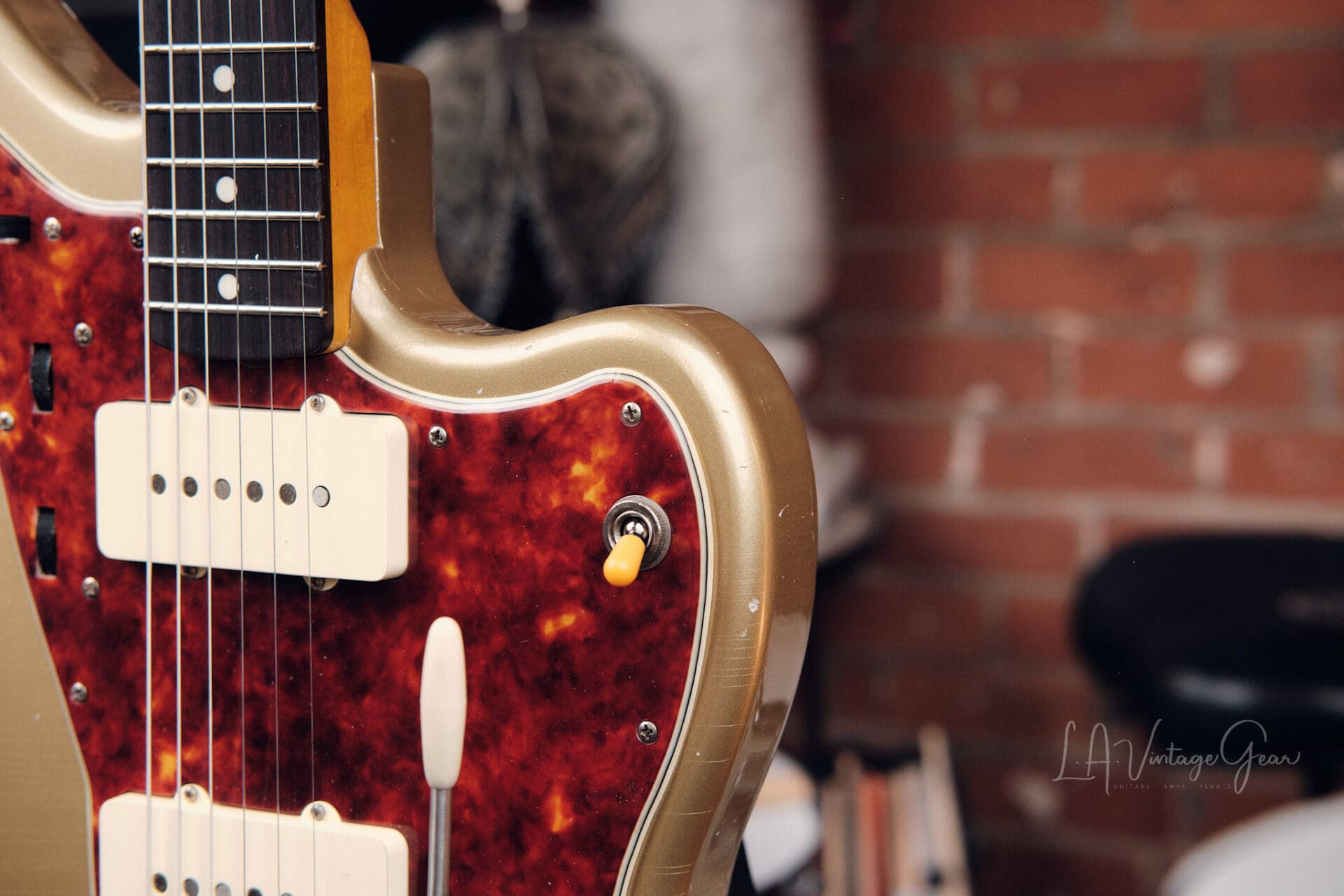 Lelah Custom Guitars 37JM - Firemist Gold with Avantguard! - Image 7
