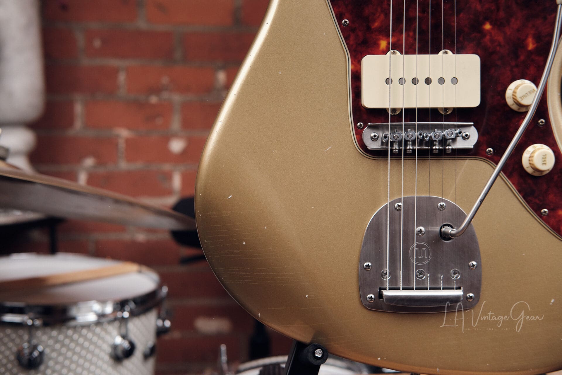 Lelah Custom Guitars 37JM - Firemist Gold with Avantguard! - Image 8