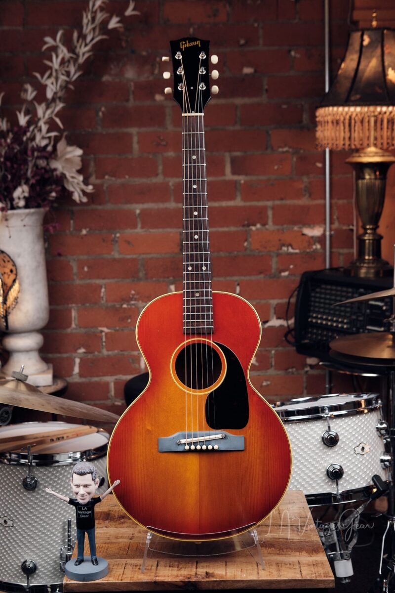 1966 Gibson B-25 3/4 Acoustic Guitar – Sunburst w/ Original Chipboard Case