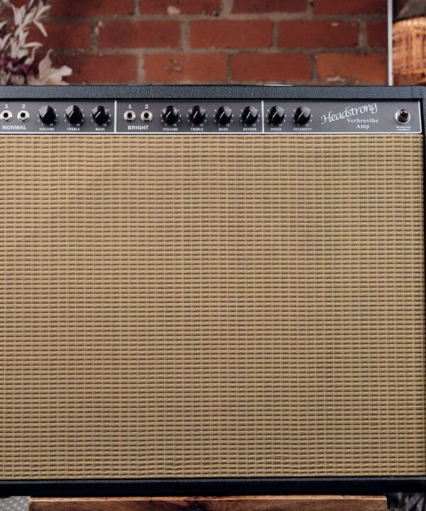Headstrong VerbroVibe 35 Watt Combo Amp - 1963 6G16 Brown Vibroverb, Black Tolex with 1x15 Baffle